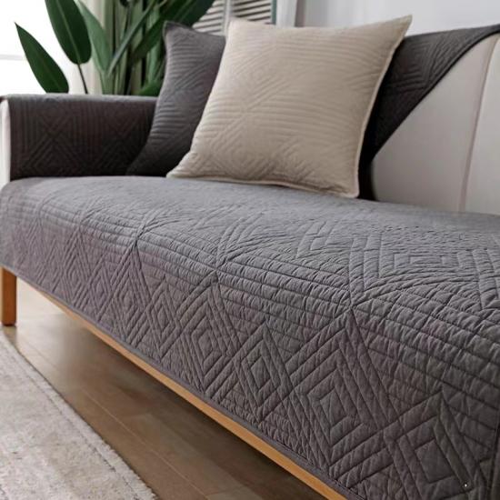 MAT ULTRASONIC SUPER SOFT SOFA COVERS GREY
