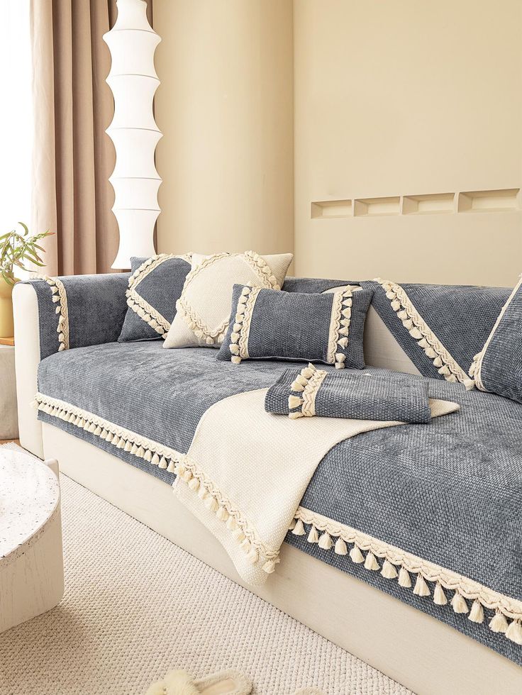 Couch Cover/Sofa Covers, Anti Slip Sofa Slipcover (Grey I)